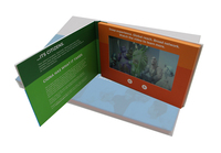Impression personnalisée Écran LCD IPS 4,3 5 7 pouces Carte de vœux vidéo numérique Livre vidéo de mariage Brochure vidéo