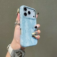 Étui de téléphone portable rétro pour femmes en cuir PU imprimé serpent et léopard pour iPhone 13 14 15 16 17 pro max, coque antichoc, vente en gros