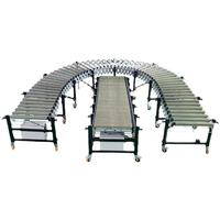 Chaîne de convoyage télescopique flexible en acier au carbone antibactérien, vitesse 5-20m/min, 220V, garantie 2 ans, pour restaurants et e-commerce