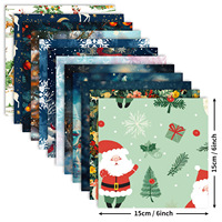 12 Feuilles de Matériaux de Base pour Carnet de Notes DIY, Motif Flocon de Neige de Noël Rêveur, pour Découpe, Fabrication de Cartes et Impression de Fond, Baide Jiangxi Chine