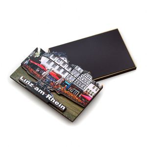 China Manufactory Custom 3D City Souvenir Refrigerator Magnets for Travel <b>Memory</b> Decor Wood Fridge Magnet - Product Image 5