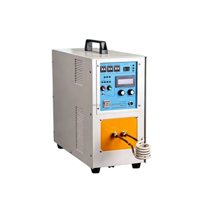 เครื่องทำความร้อนเหนี่ยวนำความถี่สูง 15KW สำหรับการชุบแข็งและการอบชุบ  เครื่องเชื่อมความถี่สูง เครื่องบัดกรีเหนี่ยวนำ - Product Image 1