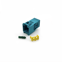 Connecteur Fakra mâle miniature Foxeco Mini C 4 broches de type Z, contact RF en cuivre pour automobile, connecteur Fakra mâle miniature à une seule broche