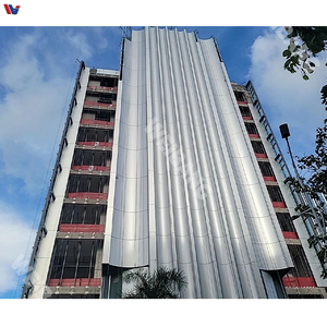 Panneau de mur-rideau en aluminium 3003, revêtement en aluminium, façade de bâtiment robuste pour projets de construction - Product Image 1