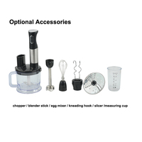 Mixeur Plongeant Portable 400W 2 Vitesses, Batteur Manuel pour Aliments, Appareil Électrique de Cuisine Domestique