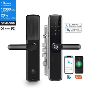 <span class=keywords><strong>Serratura</strong></span> Intelligente Originale in Lega di Alluminio con WIFI per Controllo APP Tuya Ttlock, Impronta Digitale e Tastiera Touch Screen - Product Image 1