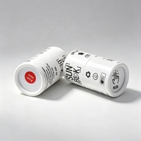 Tube en carton biodégradable personnalisé avec logo pour baume à lèvres déodorant naturel, contenant rond, tube poussoir, emballage en tube de papier pour bâton de crème solaire