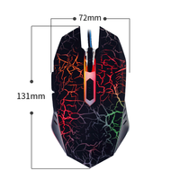 Meilleure vente de souris de jeu filaire de style 3D 1600 DPI USB Laser certifié FCC batterie en plastique pour main droite ordinateur portable Apple de bureau