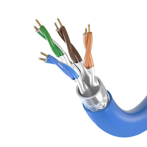 Cable de Red SFTP Cat7 Personalizado, 23AWG, Cobre Sólido, Revestimiento de PVC, 600MHz, Cable Ethernet LAN, Caja de 305m, OEM - Product Image 2