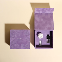 Mini boîte cadeau en velours doux pour l'aromathérapie, boîte en carton gaufrée à fleurs, petite boîte d'emballage pour bijoux, boîte de luxe rose blush, boîte de parfum de 10 ml