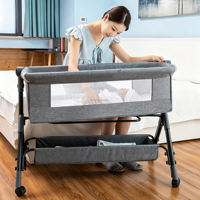 Faltbares Tragbares Babybett Schaukelwiege 3-in-1 Multifunktionale Stabile Struktur Sicheres Babybett für Neugeborene Schlafzimmer-Nutzung