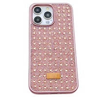 Diamant de luxe de haute qualité pour iPhone 15 & 16 Pro Max coque de téléphone galvanoplastie Style de luxe léger Applicable