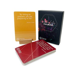 Thiết kế nội dung Chánh Niệm tùy chỉnh tự chăm sóc thẻ khẳng định tích cực với hộp và giá đỡ trị liệu - Product Image 1