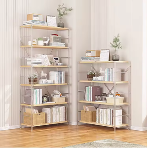 Étagère modulaire réglable en acrylique robuste avec 3 niveaux, étagères à livres au sol et étagères de rangement pour balcon/salon - Product Image 5