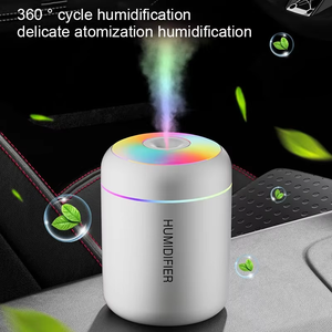 <span class=keywords><strong>Mini</strong></span> humidificateur d'air USB, diffuseur d'arômes, purificateur d'huiles essentielles, pulvérisateur de brume froide, humidificateur de bureau LED pour la maison et la chambre - Product Image 1