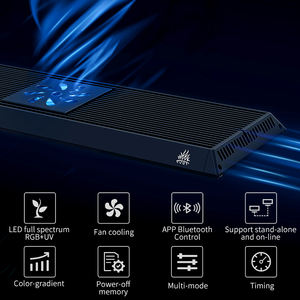 WEEK AQUA Pandora Série P Aqua Light 150w Haute Luminosité 120cm Lumière LED UV pour <span class=keywords><strong>Aquarium</strong></span> Lumière pour Plantes d'<span class=keywords><strong>Aquarium</strong></span> Aquascape 1000 Gallons - Product Image 3