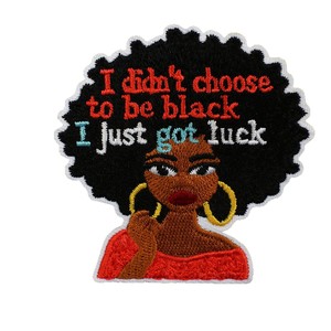 Patch de Tecido Bordado '<span class=keywords><strong>Black</strong></span> Girl Magic' e 'Today Worth Patching', Logotipo Bordado por Computador 'Beautiful Queen' para Decoração de Roupas - Product Image 4