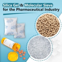 Vente en gros de déshydratant de gel de silice bleu orange blanc de 0.5 à 1mm utilisé dans les bouchons de bouteilles de médicaments