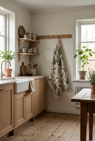 Serviettes de cuisine 100% coton, style scandinave minimaliste, forêt d'hiver nordique, pin, 40x60cm