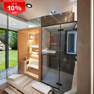 <span class=keywords><strong>Sauna</strong></span> Hemlock Modern untuk 2 Orang dengan Ruang Luas, Kayu Cedar Merah, Inframerah Jauh Spektrum Penuh, Ruang <span class=keywords><strong>Sauna</strong></span> Hemlock untuk 2 Orang - Product Image 3