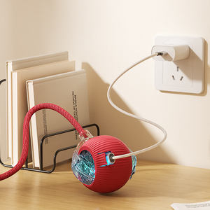 Venta Caliente en Dropshipping: Pelotas Eléctricas Inteligentes <span class=keywords><strong>para</strong></span> <span class=keywords><strong>Gatos</strong></span>, Silicona de Grado Alimenticio, Recargables por USB, con Evitación Automática de Obstáculos, Interactivas - Product Image 3