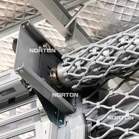 Porte de sécurité manuelle moderne enroulable coupe-vent avec grille métallique pour usage agricole - Vente en gros