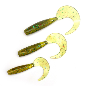 <span class=keywords><strong>เหยื่อ</strong></span>ตกปลาปลอมแบบนิ่มหางงอ หางเกลียว สีเดียว ขนาด 5/6/7 ซม. ขายส่งจากโรงงาน - Product Image 6