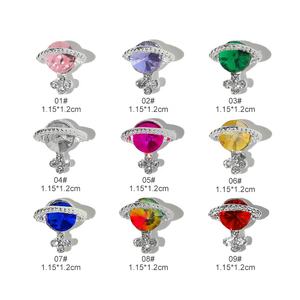 Qianya <span class=keywords><strong>2022</strong></span> Happy Planet Nail <span class=keywords><strong>Tendance</strong></span> 3D Diamant Décoration Alliage Nail Charmes Autocollants & Décalcomanies - Product Image 5