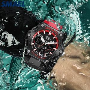 นาฬิกาสปอร์ต SMAEL 8101 คุณภาพสูง หน้าปัดคู่ กันน้ำ 50 เมตร นาฬิกาข้อมือดิจิตอลสำหรับผู้ชาย - Product Image 6