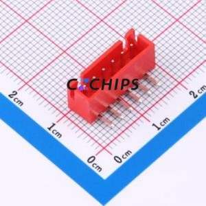 W2542100-6PR2123 Wire-to-Board Pin Header Bent Lead Through Hole,P=2.5mm Connector 1x6P 2.5mm Right Angle Insert XH - Product Image 1