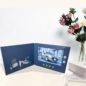 Lcd-scherm Video Brochure 7 Inch Digitale Hd Gift Card Promotie Staat Voor Supermarkten