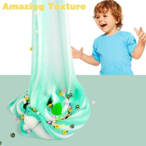 Cloud Slime <b>Kit</b> with Ice Cream, Lemon, Panda, Mint Leaf Cute Charms, Soft and Mild, Stress Relief Slimes Toy for Kids - Product Image 6