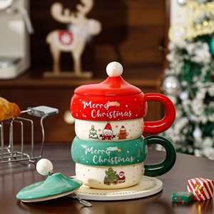 Caneca de Cerâmica IStapromo com Estampa de Papai Noel Transfronteiriça, Linda Caneca de Lembrança de Feriado para Festas, Presente de Natal Perfeito - Product Image 2