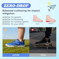 Personnalisé Garçons Filles Marche Courir Respirant Maille Éclairée Haut Enfants Baskets Minimalistes Zéro Goutte Large Boîte Pieds Nus Chaussures