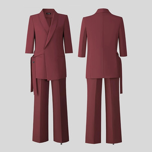Women's Suit Set Solid Color Polyester Anti-Wrinkle 3D Tailoring Casual Business Wear - Product Image 1