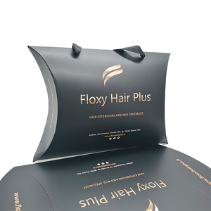 Hộp Gối Tóc Bằng Giấy Bìa Cứng Logo Tùy Chỉnh Thanh Lịch Hộp Đóng Gói Tóc Giả Với Tay Cầm Ruy Băng Để Nối Tóc - Product Image 6