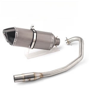 Modificación de Escape para Motocicleta, Actualización del Tubo de Escape Delantero con Sistema de Contrapresión - Product Image 4