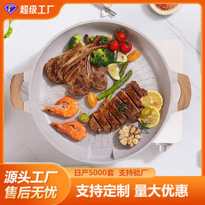 Sartén de Piedra Maifan Redonda Antiadherente, Compatible con Inducción, Fácil de Limpiar, Sartén para Cocinar, Utensilios de Cocina para el Hogar - Product Image 5