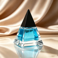 Flacon de parfum pyramidal transparent 30ml 50ml 100ml, flacon vide personnalisé pour femme, impression sérigraphique, flacon de parfum premium unique