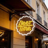 Letrero de Neón Acrílico LED con Diseño de Cerveza Neonawall, Luz de Pared para Hogar, Bar, Cafetería, Fiesta, Boda, Navidad, Regalo de San Valentín, Decoración para Fanáticos del Fútbol