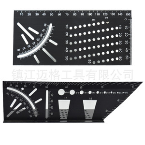 Aluminum Alloy Angle Ruler 90 Degree Right Angle <b>Scribing</b> <b>Tool</b> Metric Double-Sided Woodworking Measuring <b>Tool</b> - Product Image 2