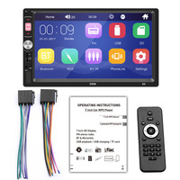 X4 MP5 FM radio sortie MP3 Mp4 Android 7 pouces double din X4 2din autoradio HD 1024*600 lecteur meilleur lecteur Dvd de voiture