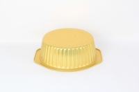 Boîte de trousse de premiers soins pour animaux de compagnie en feuille d'aluminium antiadhésive résistante à l'eau personnalisable moules à gâteaux en plastique PP de forme ronde de couleur cible