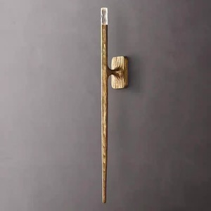 Brass <b>Wall</b> Lamp E27 Led <b>Light</b> Source <b>Wall</b> Mounted For Living Room Bedroom Study Staircase Entrance Bedside Lighting - Product Image 2