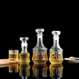 Bouteilles en verre transparent personnalisables en gros, cylindriques et fines, 240 ml, 560 ml, 735 ml, avec bouchon en cristal, gravure à l'<span class=keywords><strong>acide</strong></span> et sérigraphie - Product Image 3