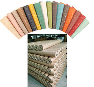 INFOCORK Feuille <span class=keywords><strong>de</strong></span> cuir en tissu <span class=keywords><strong>de</strong></span> liège gris blush 45x30cm-Base TC blanche, feuille d'argent pour décoration murale et tissu d'ameublement - Product Image 3