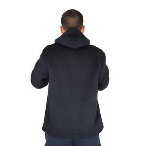 Uma24013PK giacca di pelle nera PU XS taglia rivestita Streetwear Puffer ricamato con cappuccio traspirante senza soluzione di continuità per la primavera Casual - Product Image 4