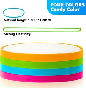 <span class=keywords><strong>Bricolage</strong></span> créatif Élastique marqué sans décoloration Grands <span class=keywords><strong>élastiques</strong></span> multicolores <span class=keywords><strong>Élastiques</strong></span> personnalisés multifonctionnels - Product Image 2