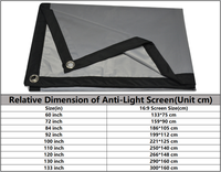 Crochet de suspension facile Super Smooth HD ALR Metal Anti-Light Tab-Tension Wall Mounted Projector Screen
