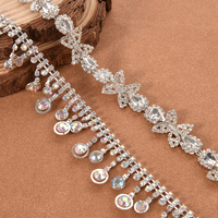 Vente en gros plus de styles de chaîne en métal avec perles de cristal en pierre et strass